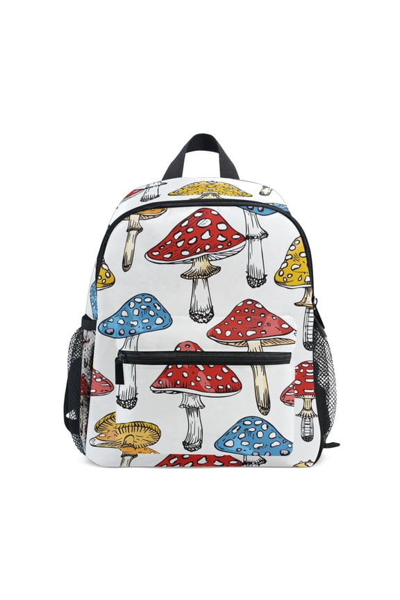 Mushrooms School Backpack Small Bookbag Mini Bags