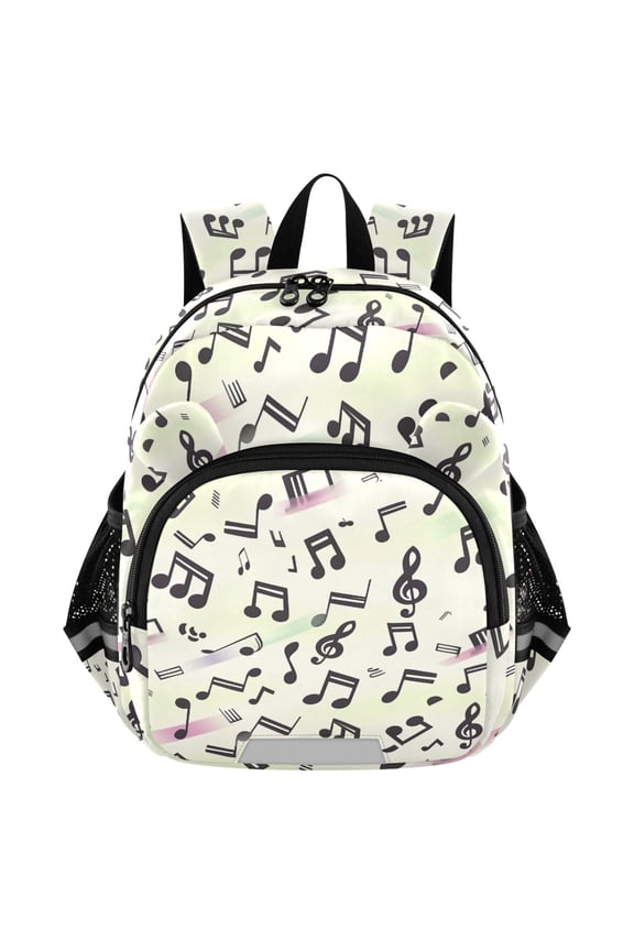 Musical Notes with Rainbow Mini Backpack School Bookbag Age 3-7 Medium