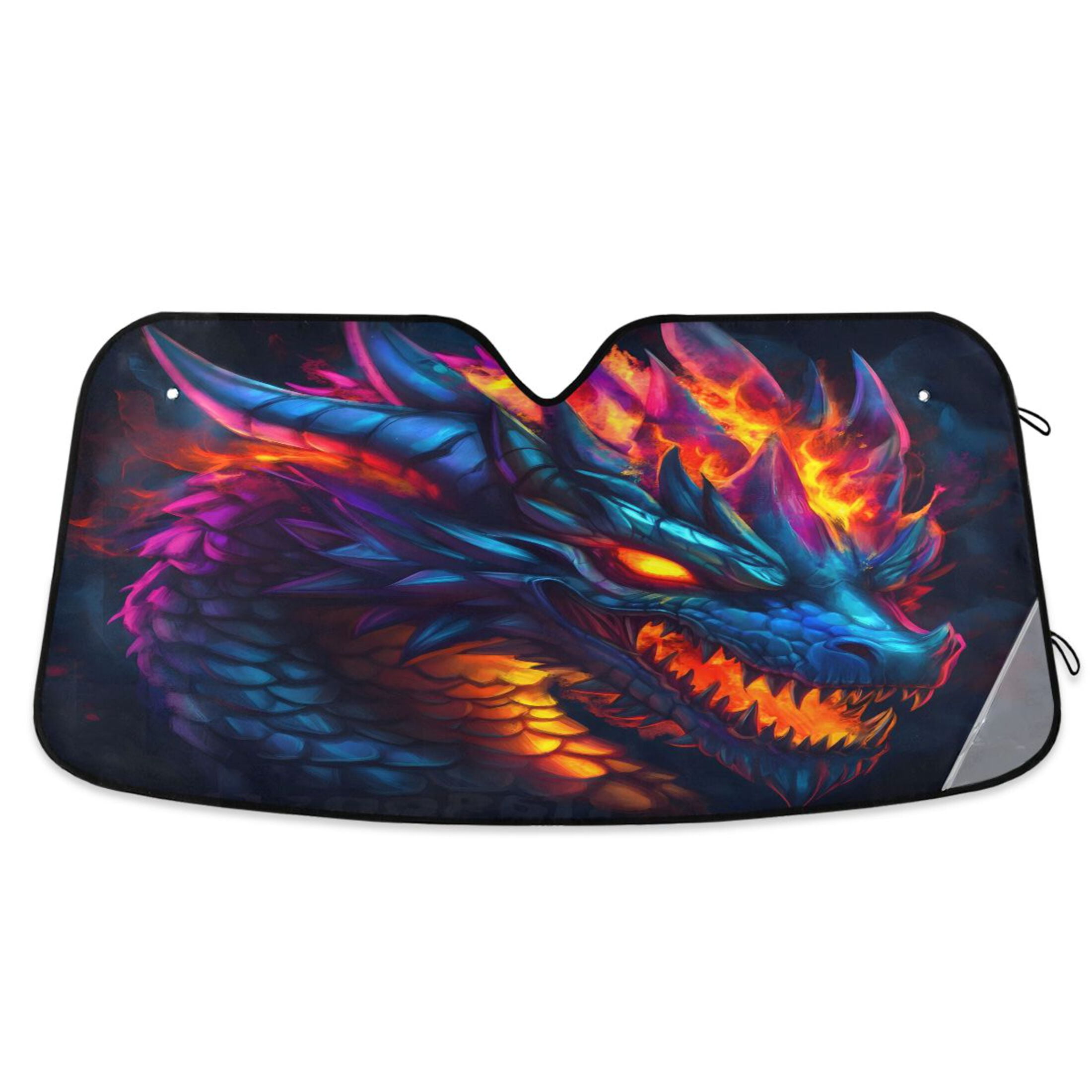 ALAZA Neon Abstract Dragon-a1 Windshield Sun Shade Car Foldable Visor ...