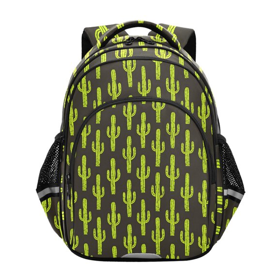 ALAZA Neon Cactus School Backpack Elementary Bag Bookbag Travel Rucksack