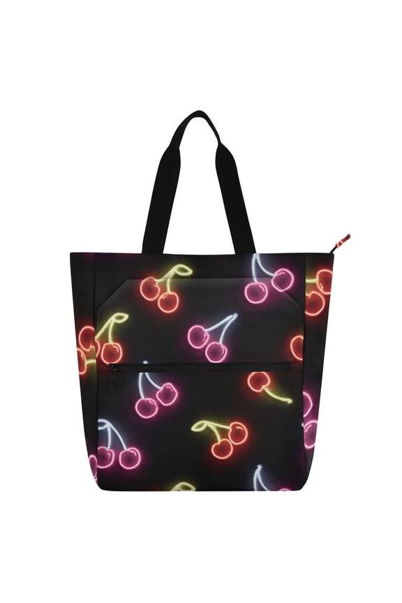 Neon Cherry School Book Bag Kids Tote Bags Handbag
