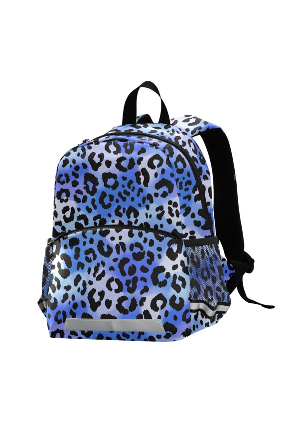Neon Leopard School Backpack Elementary Student Bookbag