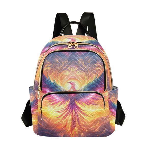 ALAZA Neon Phoenix Fire Womens Travel Laptop Backpack Large Daypack Ladies Shoulder Bags S