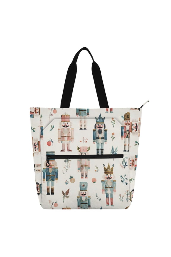 Nutcracker Soldiers Christmas School Book Bag Kids Tote Bags Handbag