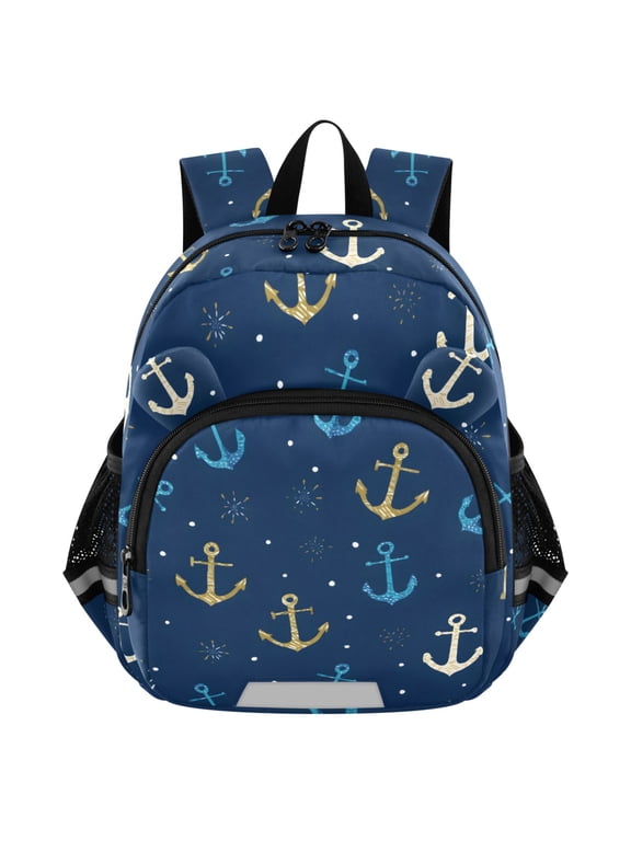 Ocean Anchors Mini Backpack School Bookbag Age 3-7 Small