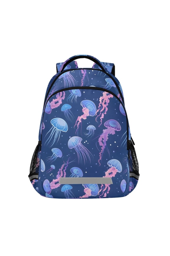 Ocean Jellyfish Backpack Elementary School Bag Bookbag Travel Rucksack