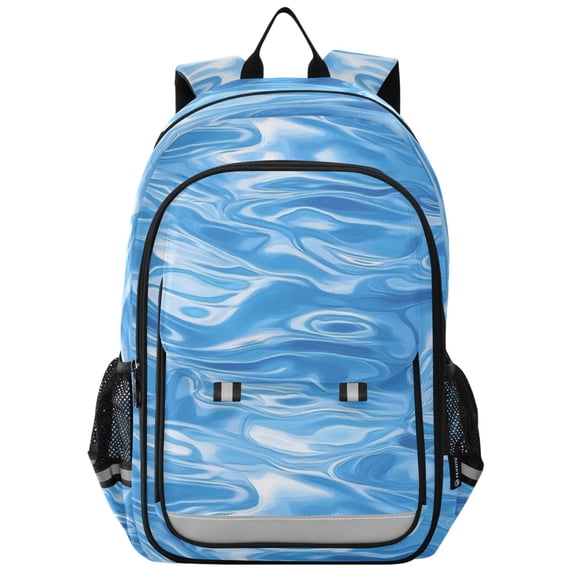 ALAZA Ocean Wavy Laptop Backpack Purse Travel Bag Casual School Bookbag Rucksack for Women Men