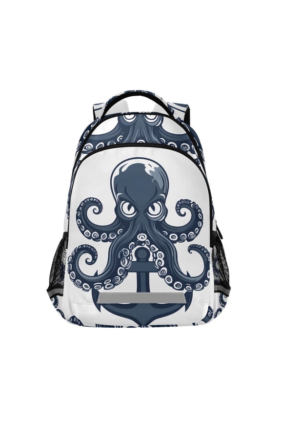 Octopus Backpack Elementary School Bag Bookbag Travel Rucksack