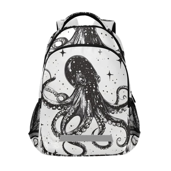 ALAZA Octopus Backpack Elementary School Bag Bookbag Travel Rucksack