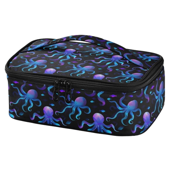 ALAZA Octopus Magic Lunch Box Insulated Cooler Tote Bag Reusable School Picnic Travel Office