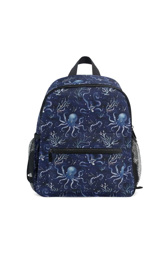 Octopus Sea Coral School Backpack Small Bookbag Mini Bags