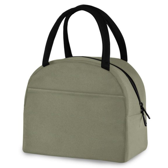 ALAZA Olive Green Insulated Lunch Box Reusable Cooler Tote Bag Work Office Picnic