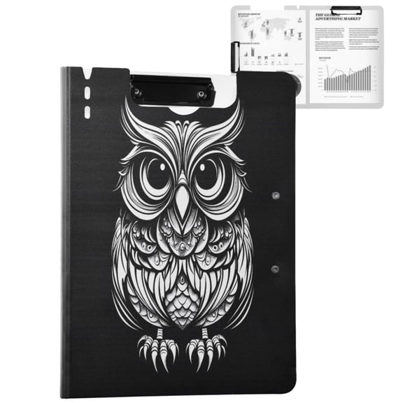 ALAZA Owl A4 Foldable Clipboard 360 Degree Folder Binder