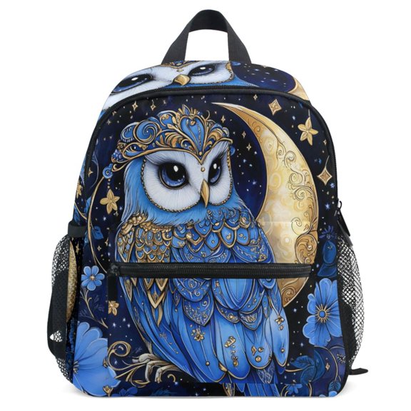 ALAZA Owl Bloom Flower Pattern School Backpack Student Bookbag Mini Bag
