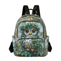 ALAZA Owl Bohemia Green Womens Travel Laptop Backpack Large Daypack Ladies Shoulder Bags S