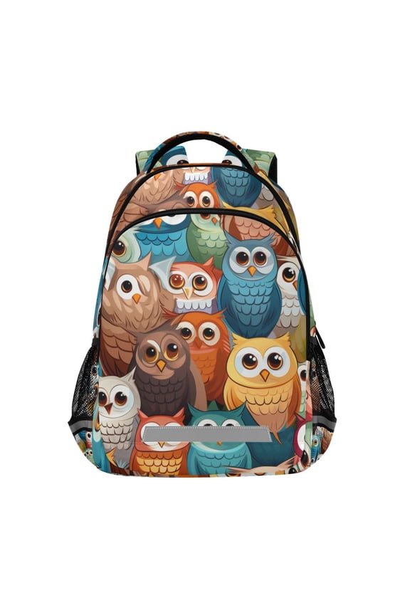 Owl Cute Backpack Elementary School Bag Bookbag Travel Rucksack