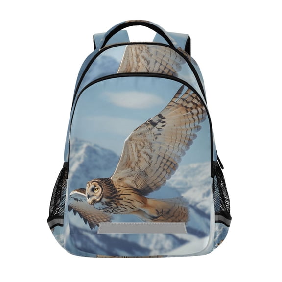 ALAZA Owl Flying Backpack Elementary School Bag Bookbag Travel Rucksack