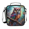 thumbnail image 1 of ALAZA Owl with Leaves Lunch Box Insulated Lunch Bag Reusable Thermal Cooler Tote School Picnic, 1 of 6