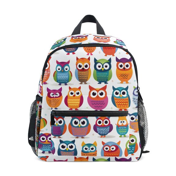 ALAZA Owls School Backpack Small Bookbag Mini Bags