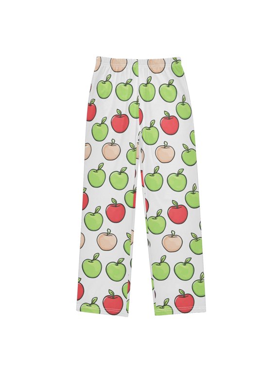 Pajama Pants Apples Fruits Pj Bottoms Sleepwear Lounge with Pockets XL