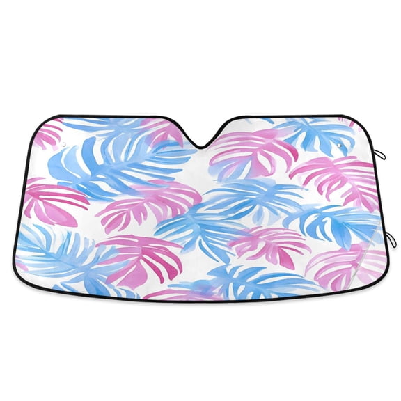 ALAZA Palm Leaf Windshield Sun Shade Car Foldable Visor Block UV Rays Protector 55"x27.6"