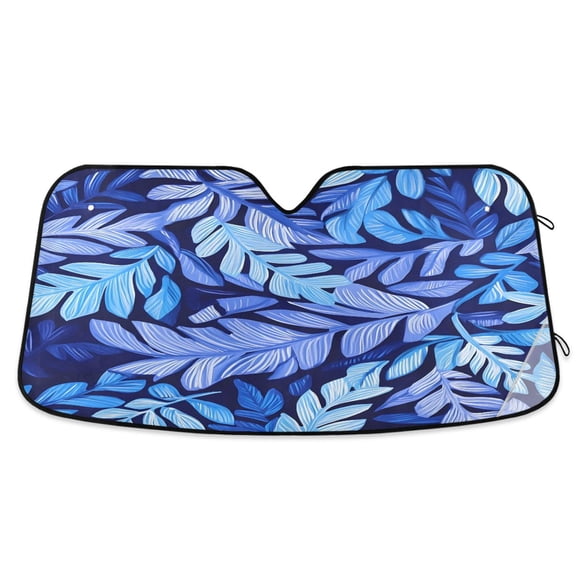 ALAZA Palm Leaf-c1 Windshield Sun Shade Car Foldable Sun Visor Block UV Rays Protector 53"x23.5"