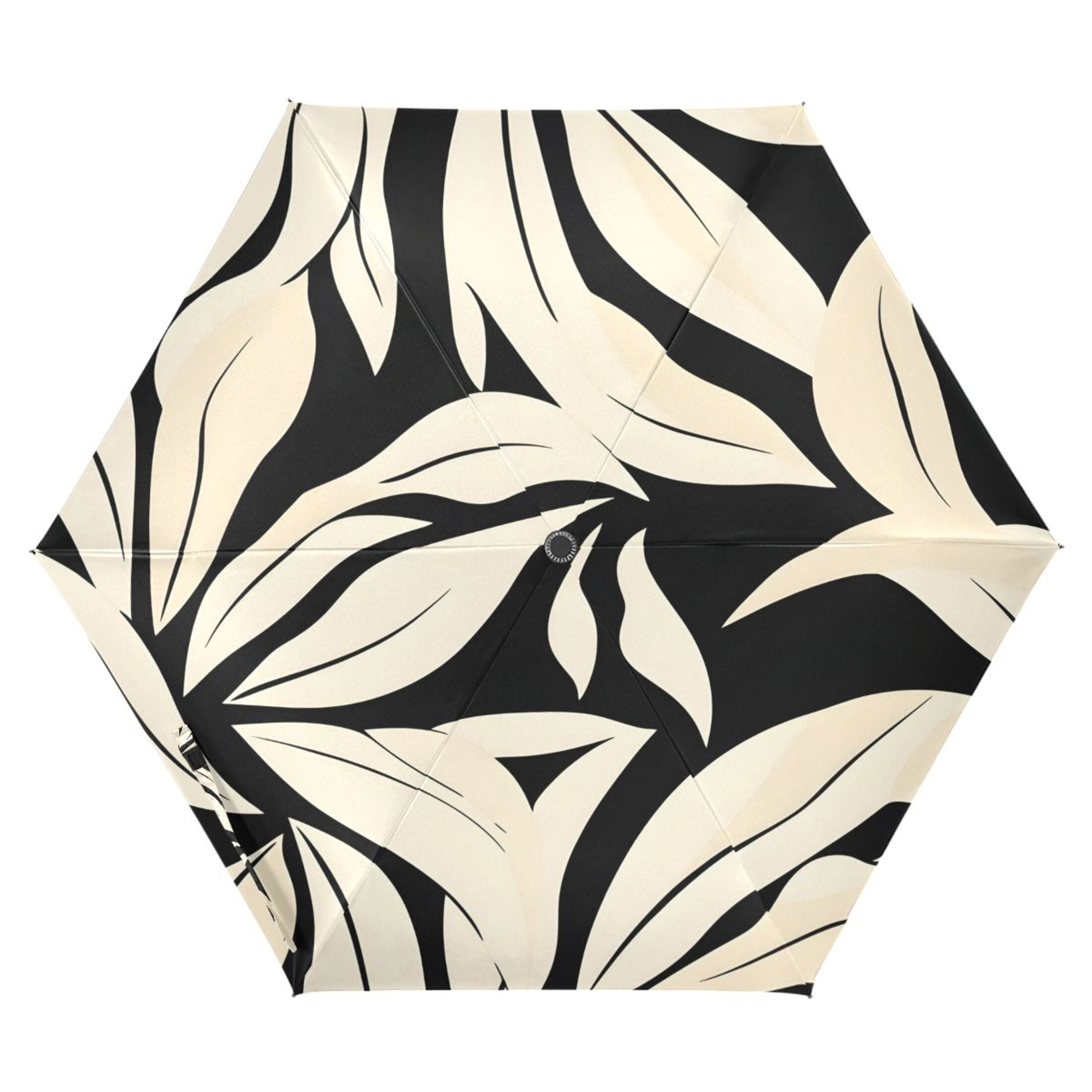 ALAZA Palm Leaf-e1 UPF 50+ Compact Folding Umbrella for Rain Travel Umbrella Packable