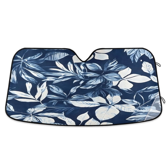 ALAZA Palm Leaf-e3 Windshield Sun Shade Car Foldable Sun Visor Block UV Rays Protector 55"x27.6"