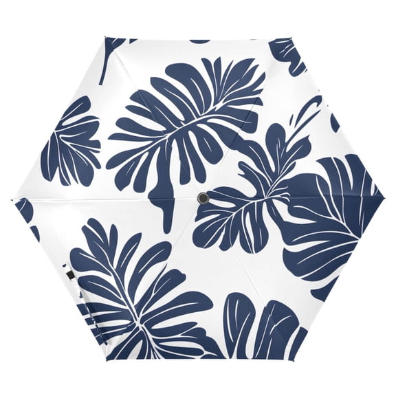 ALAZA Palm Leaf-e7 UPF 50+ Compact Folding Umbrella for Rain Travel Umbrella Packable