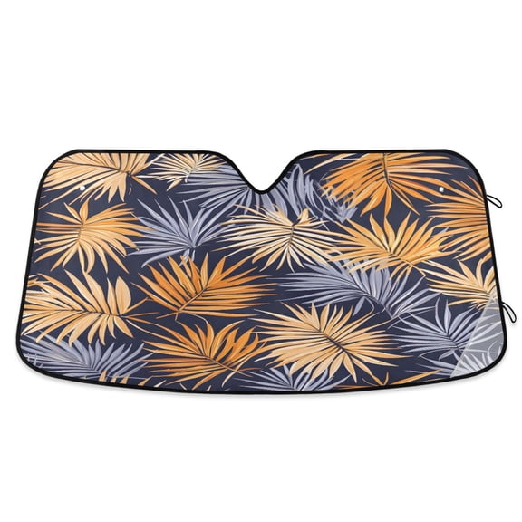 ALAZA Palm Leaf1 Windshield Sun Shade Car Foldable Visor Block UV Rays Protector 55"x27.6"
