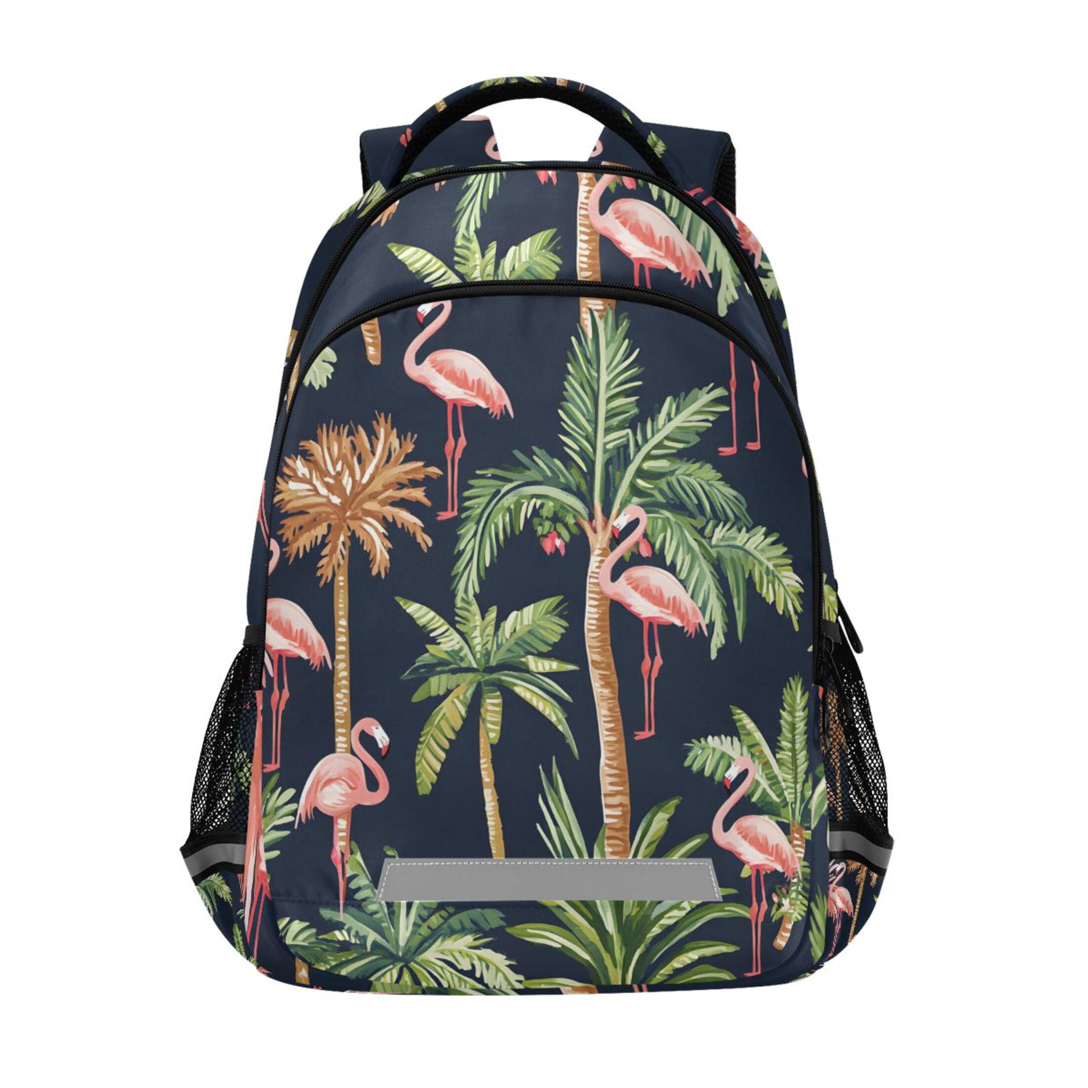 Disney Tropical Flamingo Backpack - Green and Pink NEW! Disney polar fleece mini backpacks! Chip  main image 4