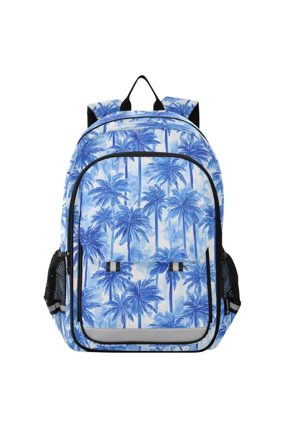 Palm Tree Paint School Laptop Backpack Travel Bag Casual Student Bookbag Rucksack
