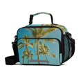 thumbnail image 1 of ALAZA Palm Tree Summer Blue Sky Lunch Box Insulated Cooler Bag Reusable Tote Bags Shoulder Strap, 1 of 7