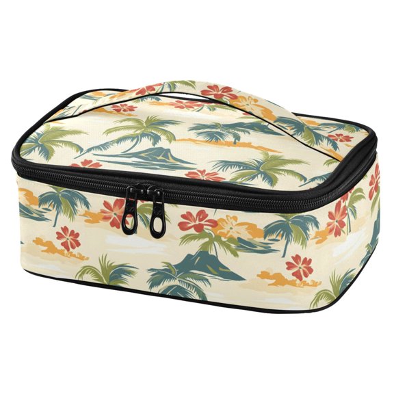 ALAZA Palm Tree Tropical-a1 Lunch Box Insulated Cooler Tote Bag Reusable School Picnic Travel Office