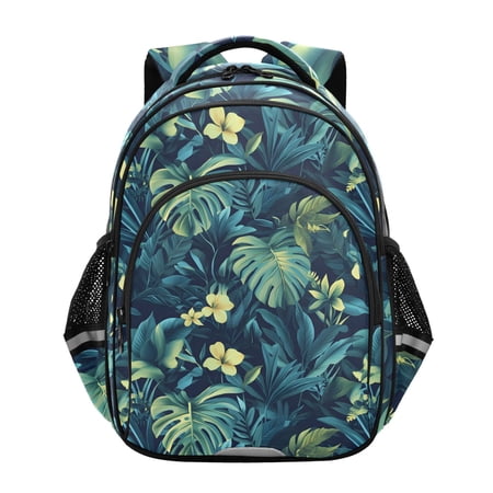 ALAZA Palm Tropical Leaves School Backpack Elementary Bag Bookbag Travel Rucksack