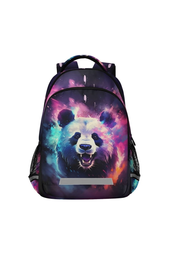 Panda Paint Backpack Elementary School Bag Bookbag Travel Rucksack
