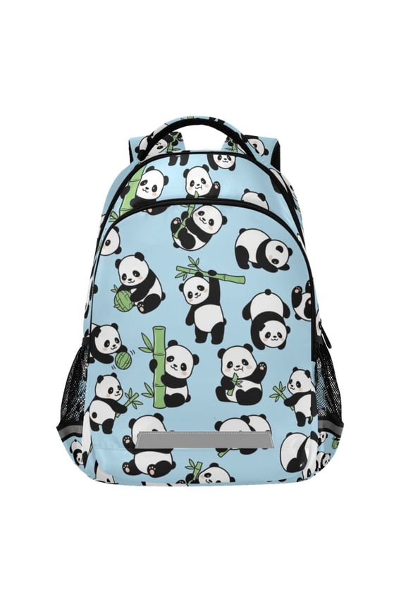 Pandas Cute Pattern Backpack Elementary School Bags Student Bookbag Travel Rucksack
