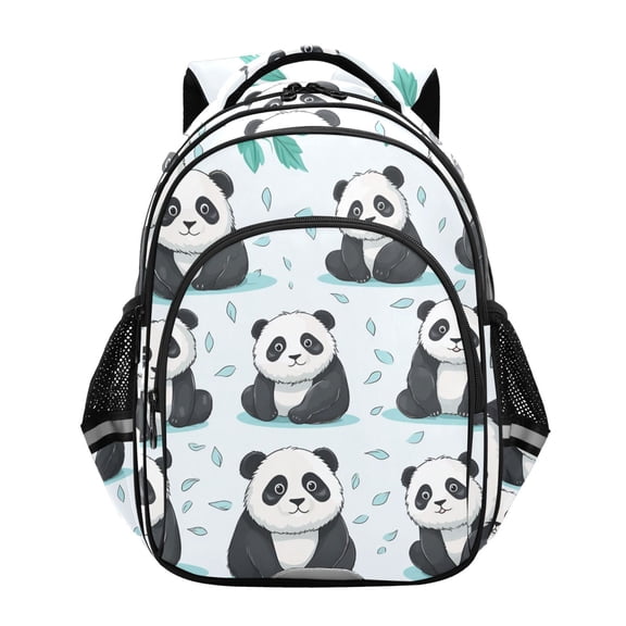 ALAZA Pandas and Leaves School Backpack Elementary Bag Bookbag Travel Rucksack