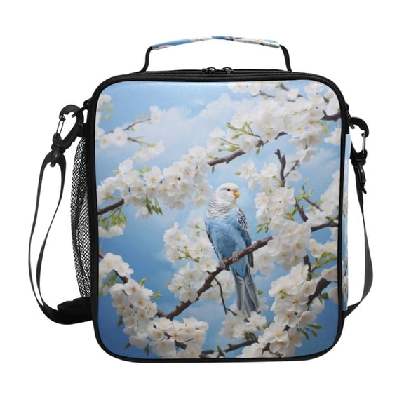 ALAZA Parrot Floral Branch Lunch Box Insulated Lunch Bag Reusable Thermal Cooler Tote School Picnic