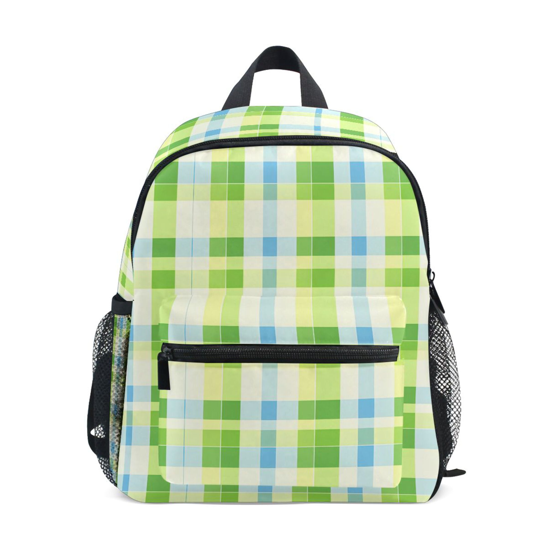 green plaid mini backpack Harris Tweed Tummel COL95 wipeable inside and out Care ALAZA Pastel Checkered Plaid School