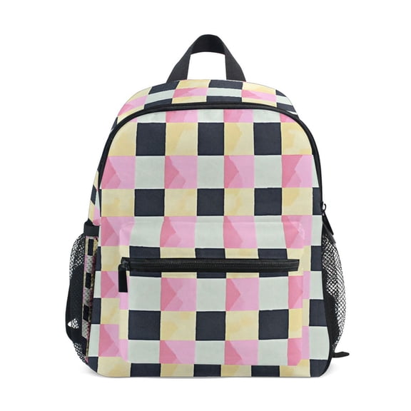 ALAZA Pastel Checkered-a1 School Backpack Small Bookbag Mini Bags