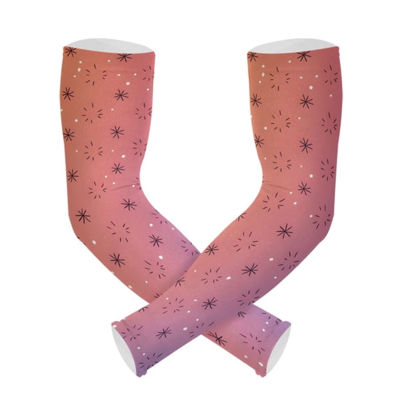 ALAZA Pattern Gradient UV Sun Protection Arm Sleeves UPF 50+ Compression Cooling Sleeve 1 Pair