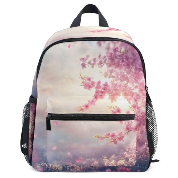 ALAZA Peach Floral Sunset Pattern School Backpack Student Bookbag Mini Bag