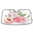 thumbnail image 1 of ALAZA Peach Flowers Windshield Sun Shade Car Foldable Sun Visor Block UV Rays Protector 55"x27.6", 1 of 8
