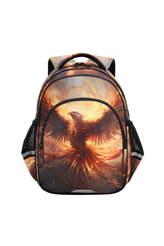 Phoenix Flying School Backpack Elementary Bag Bookbag Travel Rucksack