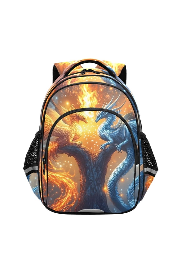 Phoenix Ice and Fire School Backpack Elementary Bag Bookbag Travel Rucksack