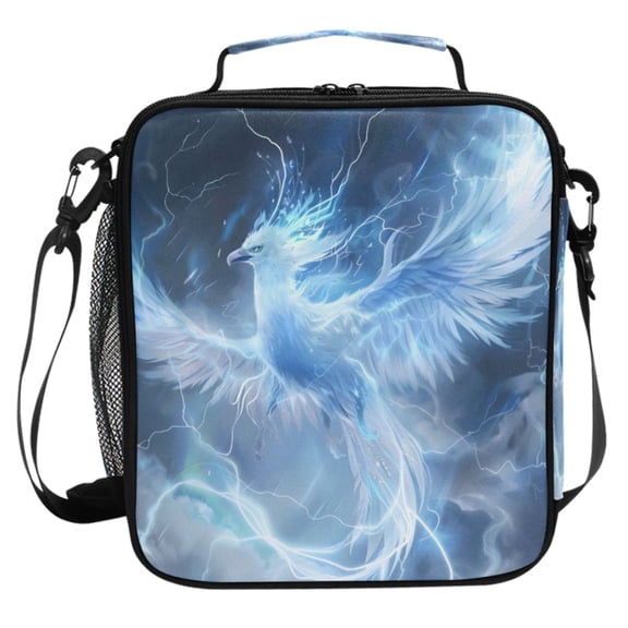 ALAZA Phoenix Lighting Lunch Box Insulated Cooler Lunch Bag with Shoulder Strap Meal Prep Tote