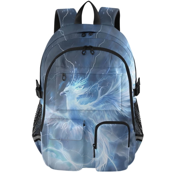 ALAZA Phoenix Lighting Print Student Backpack School Bookbag Large Laptop Daypack Travel Bag