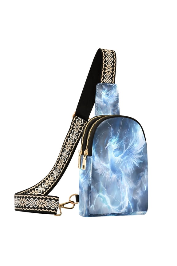 Phoenix Lighting Sling Bag for Women Men Waterproof Crossbody Chest Bags