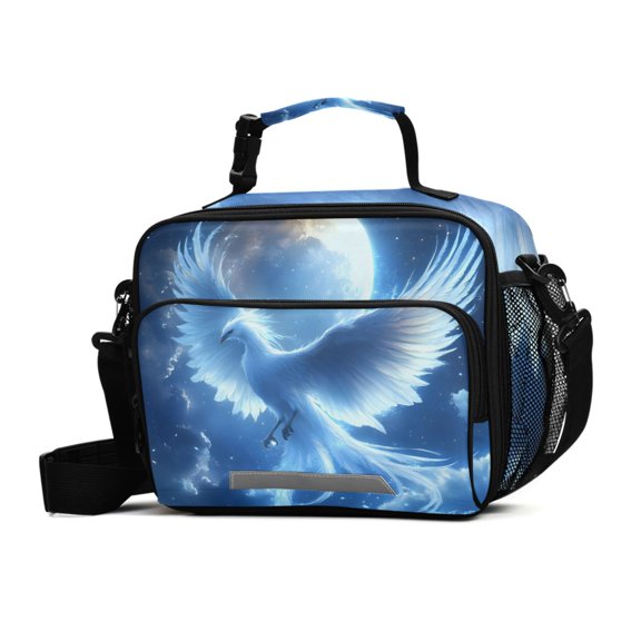 ALAZA Phoenix Lunch Box Insulated Cooler Bag Reusable Tote Bags Shoulder Strap